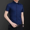 New men's short-sleeved shirt, no-iron, slimming, business casual, Korean-style cool matching clothes for summer professional men's wear Application Scenario